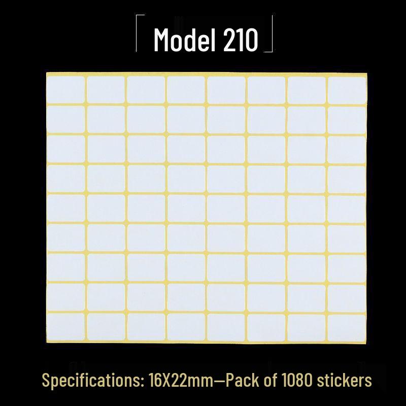 A5 Adhesive Matte White Label Stickers - Printable, Writable, Removable Name Tags