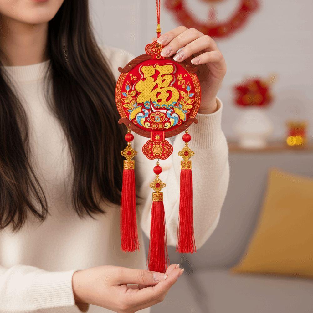 Traditional 2026 New Years Decoration Chinese Style New Year Hanging Ornaments  Living Room