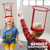 [Basketball Party Game] Basketball Party Game | Adjustable Basket Net Headband for Kids and Adults | with 20 Balls for Carnival Party Birthday