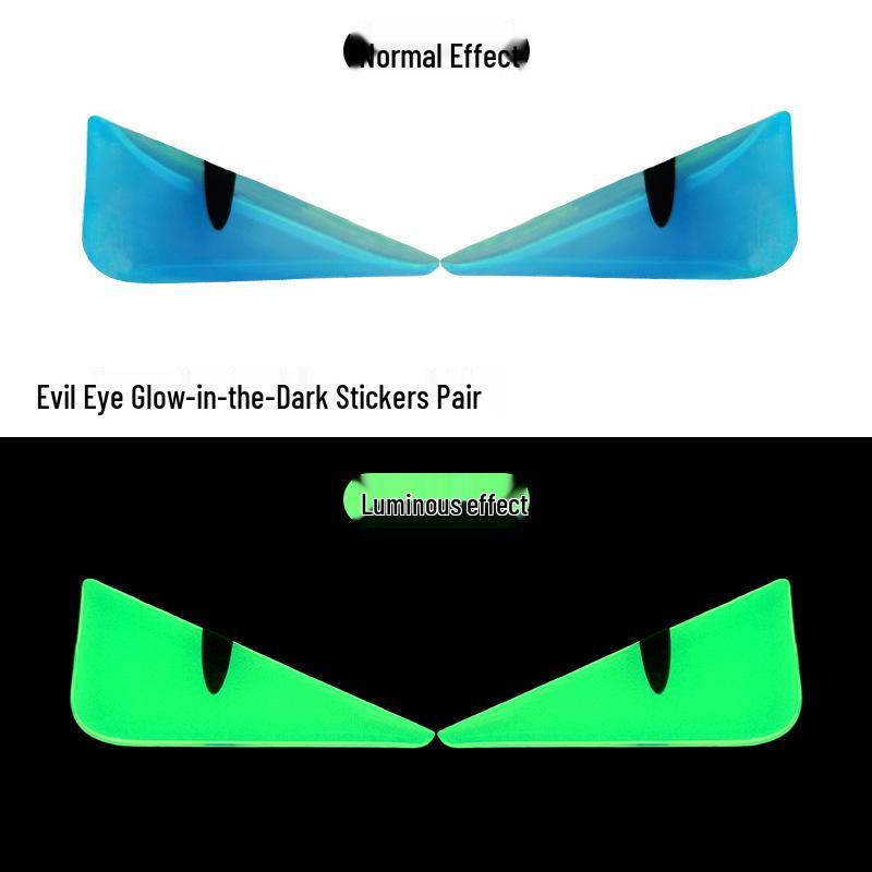 3D Luminous Devil Cat Eye Motorcycle Decal