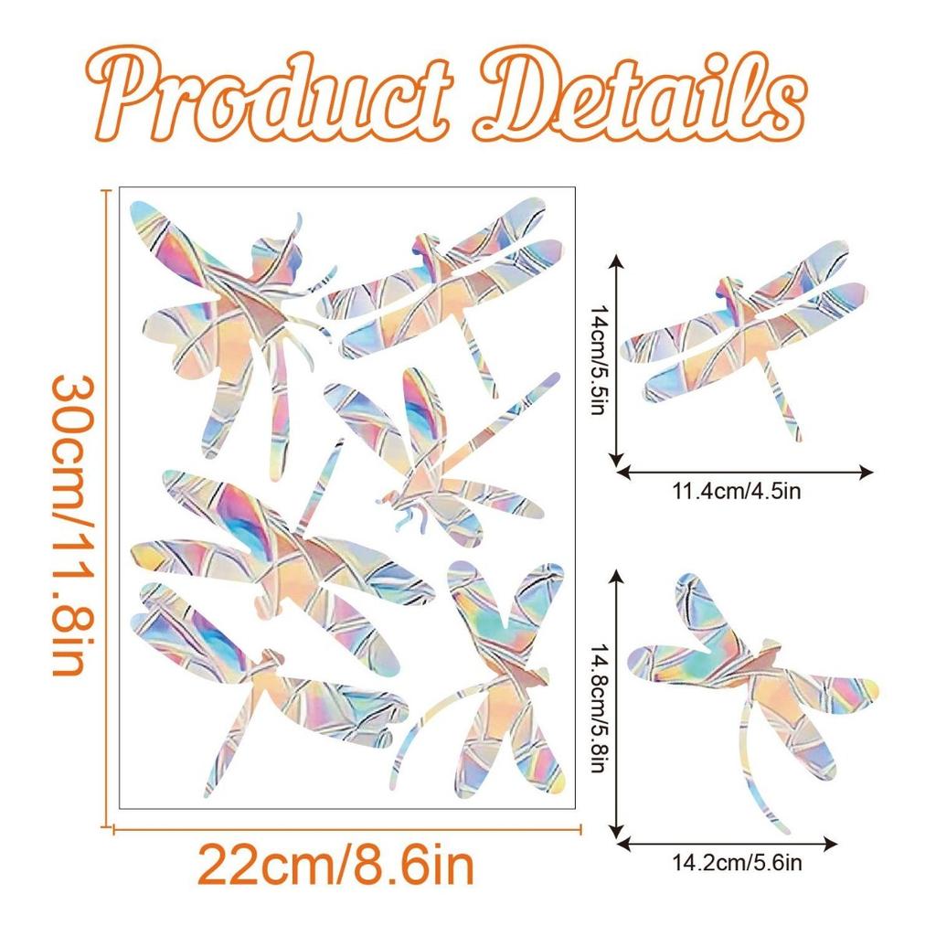 Christmas Windows Rainbow Prism Stickers Rainbow Film for Window Glass Clings Static Removable Suncatcher Decal Sticker