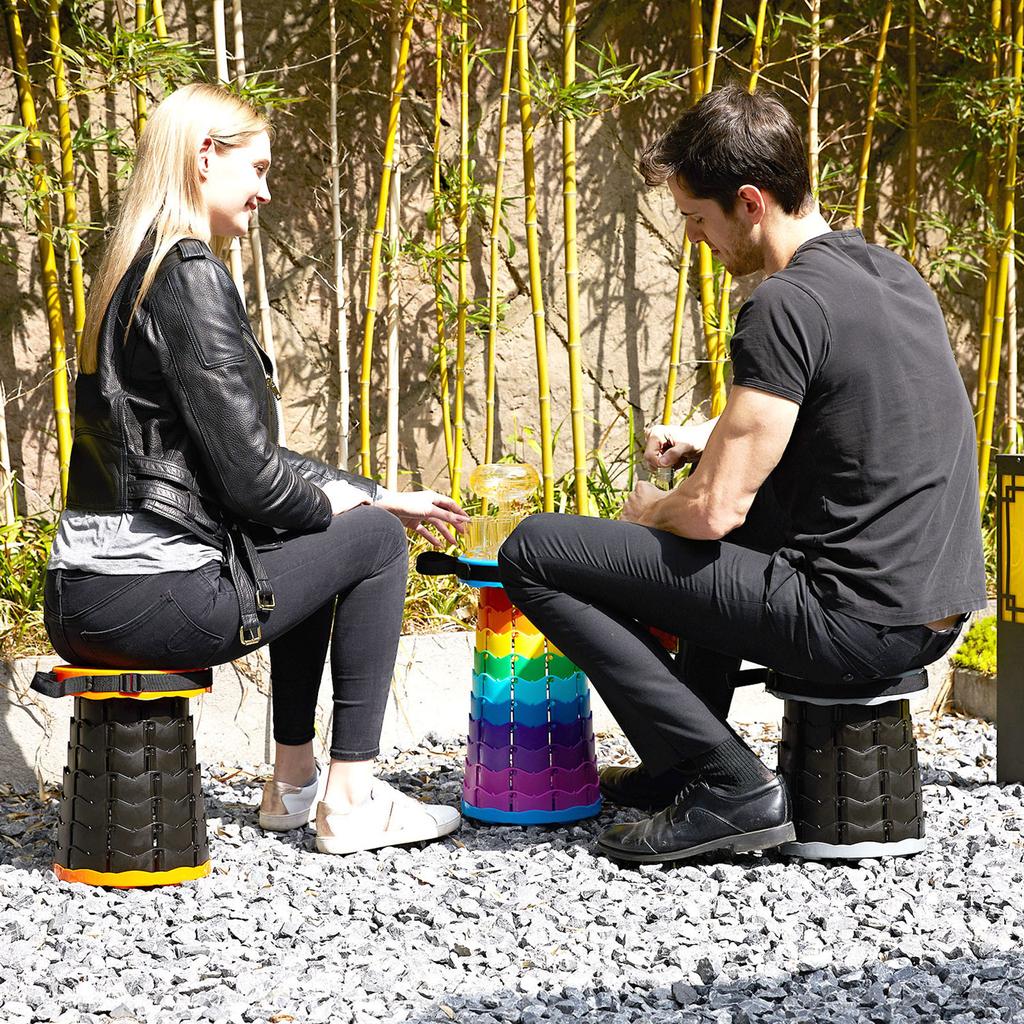 Portable Telescoping Stool Retractable Lightweight Camping Stools