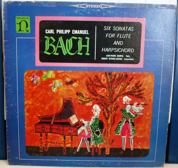 

LP Пластинка КАРЛ ФИЛИПП ЭМАНУИЛ БАХ ЖАНПИ Шесть сонат для флейты и клавесина H71034 NONESUCH США Классика Б/У
