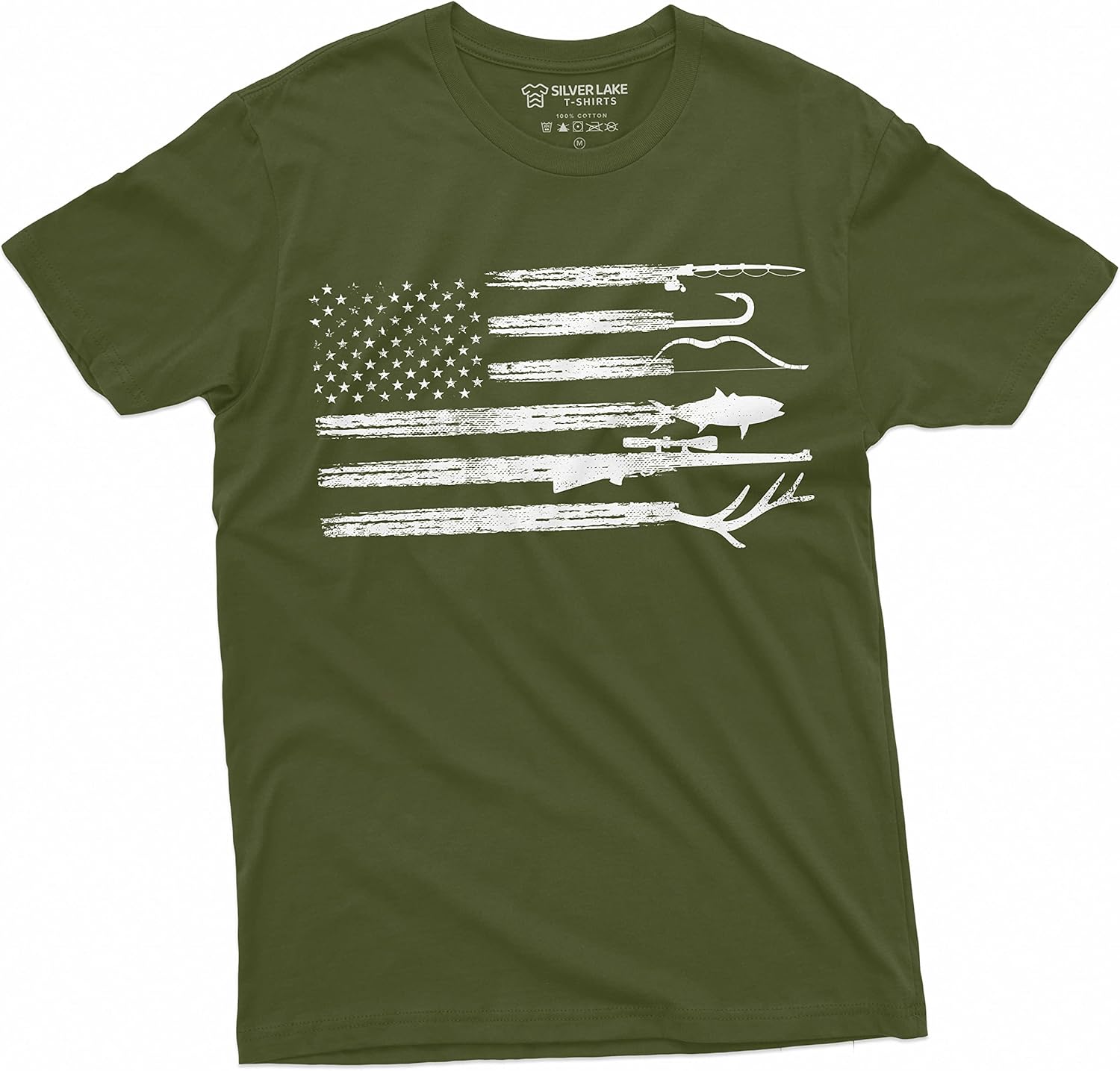

Men s Hunting Fishing Shirt USA Flag Nature Camo Shirt Father Gift Ideas Patriotic Tee S разноцветный