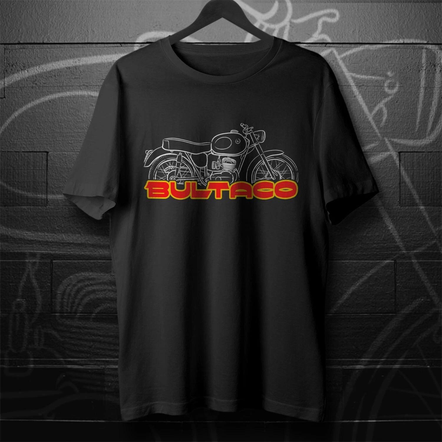 Black men s and women s T-shirt For Bultaco 155/200 1960-1964- Motorcycle S
