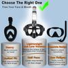 OLIKEI 3-in-1 Scuba Snorkeling Masks for Adults Kids Anti-Fog Leakproof Diving Mask Swimming Goggles Free Breathing Diving Glasses