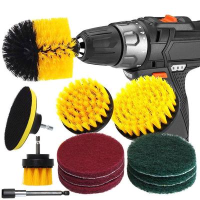 12-Piece Electric Drill Brush Set for Cleaning and Polishing