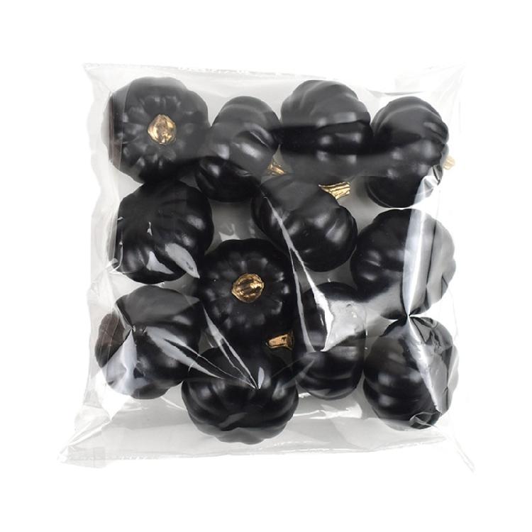 12Pcs Mini Artificial Pumpkins Fall Table Decor Fill Vases Halloween Decorations