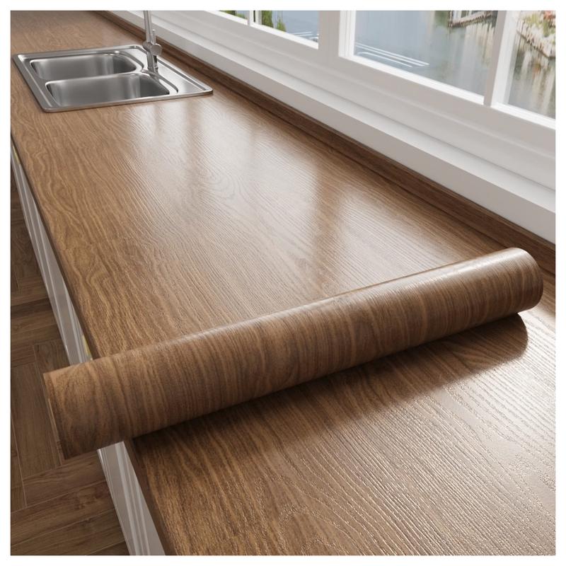 Wood Grain Self-Adhesive Waterproof Wallpaper