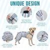 Dog Recovery Suit for Rear Leg, Adjustable Surgery Suit to Stop Licking Wounds for Large Medium Male Female Dogs, Pet Onesie for Neuter Spay