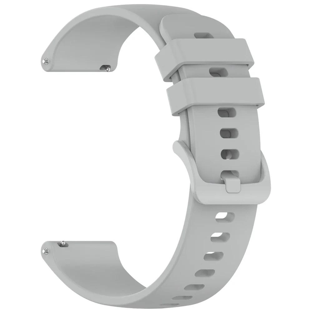 

20 22mm Universal Silicone Strap For Garmin Venu 3 Band Forerunner 265 255 Music Vivoactive 4 For Garmin Venu Sq 2 Plus Bracelet 20mm серый