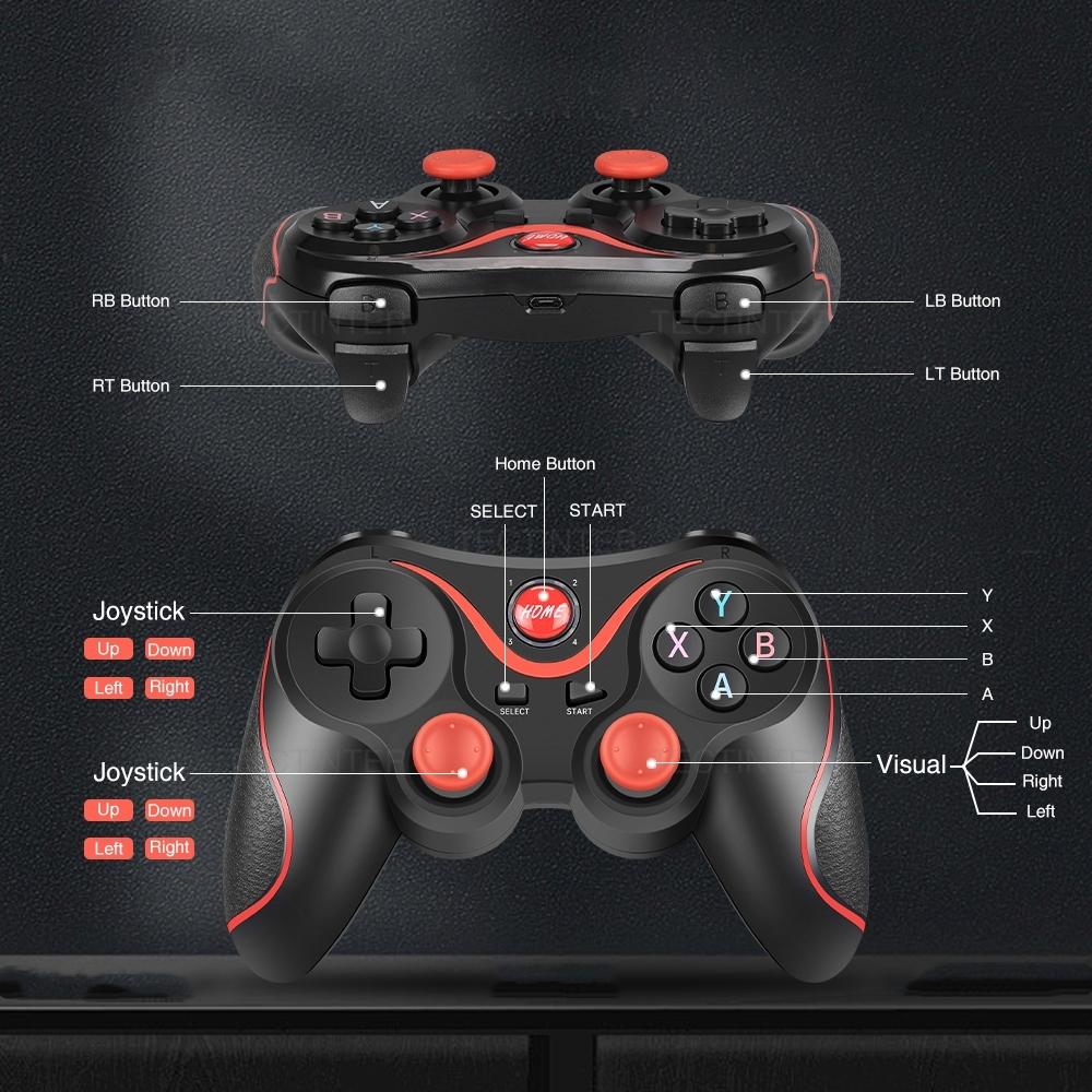 Unterstützt Bluetooth-Controller Gamepad für Android-Telefon PC Joystick Controle Wireless Joypad für Switch/PS3 Zubehör
