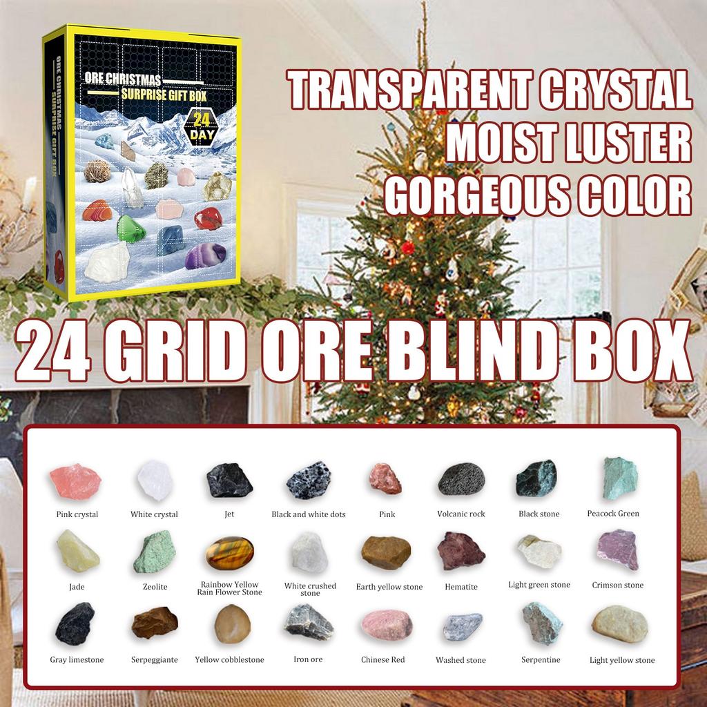 24 Day Christmas Surprise Gift Arrival Day Stone Gift