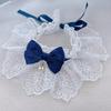 Pet Scarf: Dog Drool Bib with Bell and Bow Tie for Medium/Small Dogs and Cats