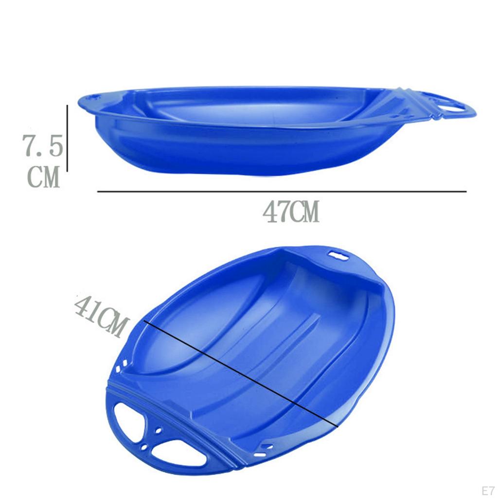 Kids Snow Sled Sledge Ski Board Downhill Toboggan Luge Grass Sand Sliding Sleigh for Girls