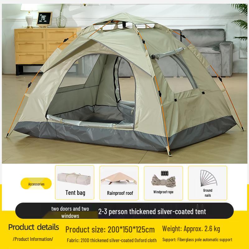 Automatisches Quick-Open Outdoor Camping- und Strand-Sonnenschirmzelt