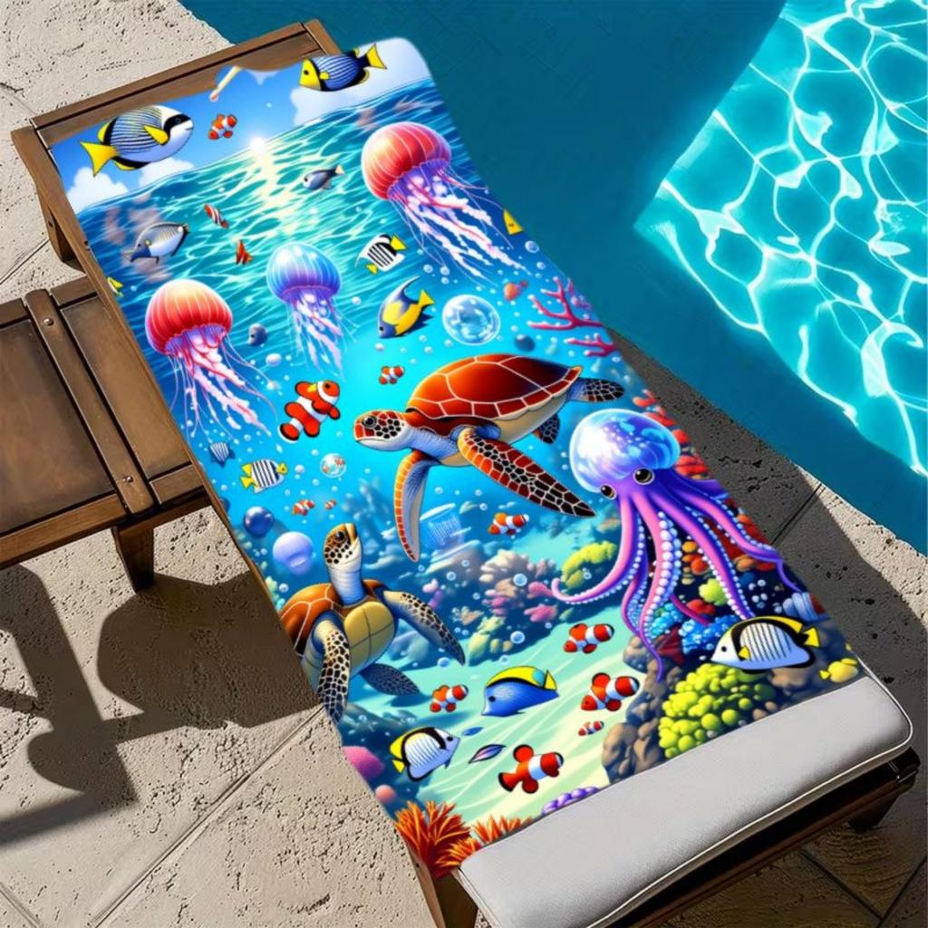 1pc Beach Towel Suitable for Swimming,Pool & Outdoor Use,Quick-Dry Sand-Free Suitable for Swimming,Suitable for Pool