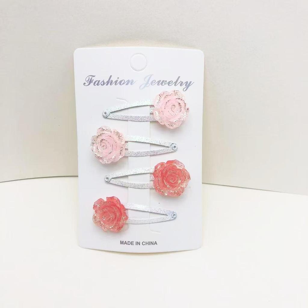 Spring 25-Piece Girls' Hair Clips: Butterfly, Flower, Glitter, and Luminous Designs