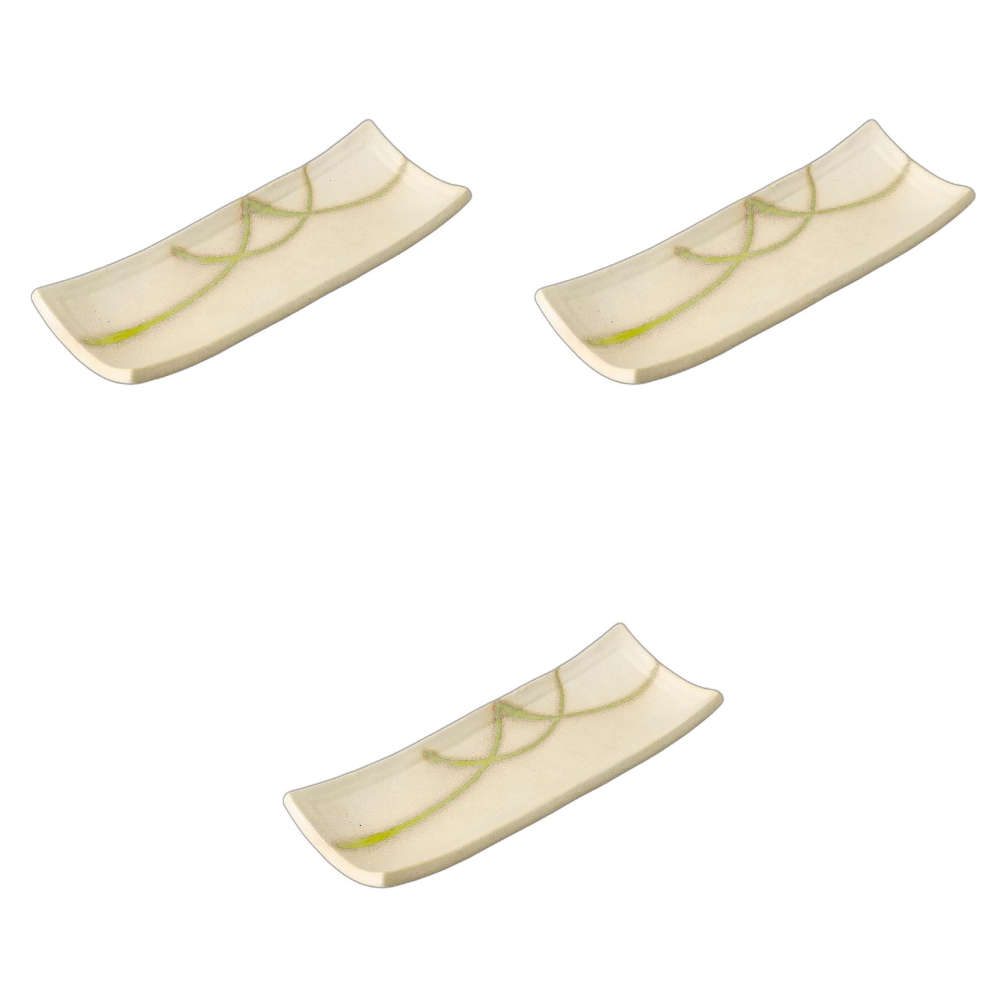 Setomonohonpo of Appetizer Plates x 9 x Ceramic Appetizer Plates (Set 3) Glass-Glazed [24 2.8 cm]