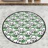 Green Panda Diameter Bathroom Rug Djt 80x80 cm, Bathroom Rug , Bath mat ...