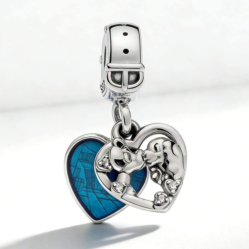 

DISNEY 925 Silver Beads Winnie the Pooh Snow White Tangled Charms fit Bracelets or Necklaces Women DIY Jewelry Making