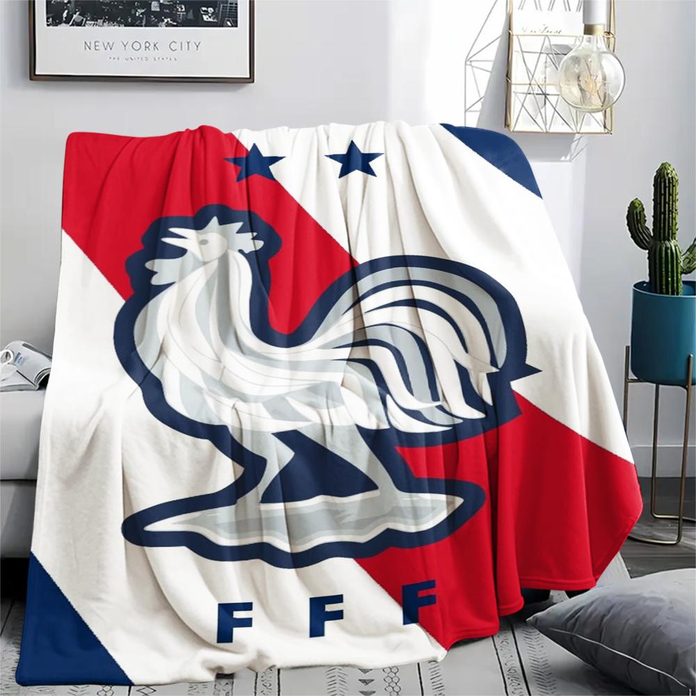 1Pc German Football Print Flannel Blanket, High quality Comfortable for All Seasons, Home Decor, Warmth and Comfort, Perfect for Christmas GiftS