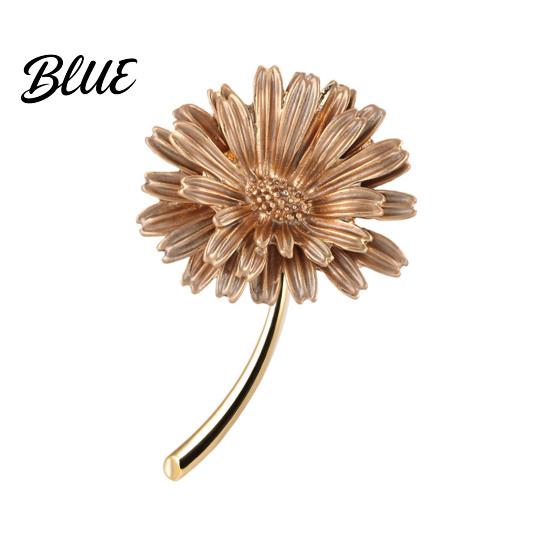 Flower Brooch Jewelry Women Gradient Enamel Design Suit Lapel Lightweight