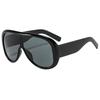 Oversized One-Piece Aviator Sunglasses Women Large Punk Sunglasses Men Ins Popular Glasses Leopard Print Large Frame Sunglasses
