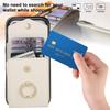 For iPhone 17 Pro Max Case Leather + TPU Accordion Card Bag Phone Cover with Ring Kickstand