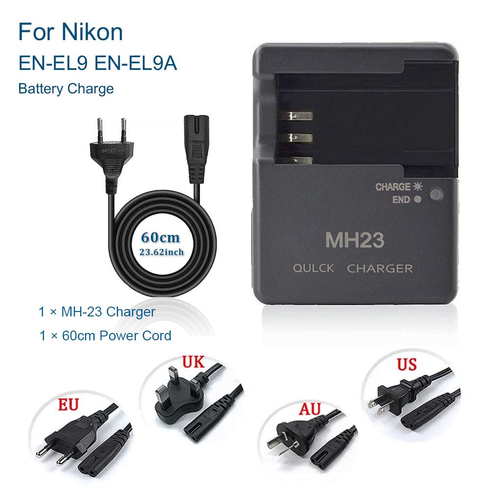 MH-23 MH23 Charger for Nikon EN-EL9 EN-EL9A L Battery D8000;D5000;D3000;D60;D40;D40X Camera MH23 ENEL9