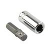 1/4 Square Drive To 1/4 Hex Shank Socket+1/4 Drill Socket Adapter For Driver Or Drill  Square Driver Tool  Part