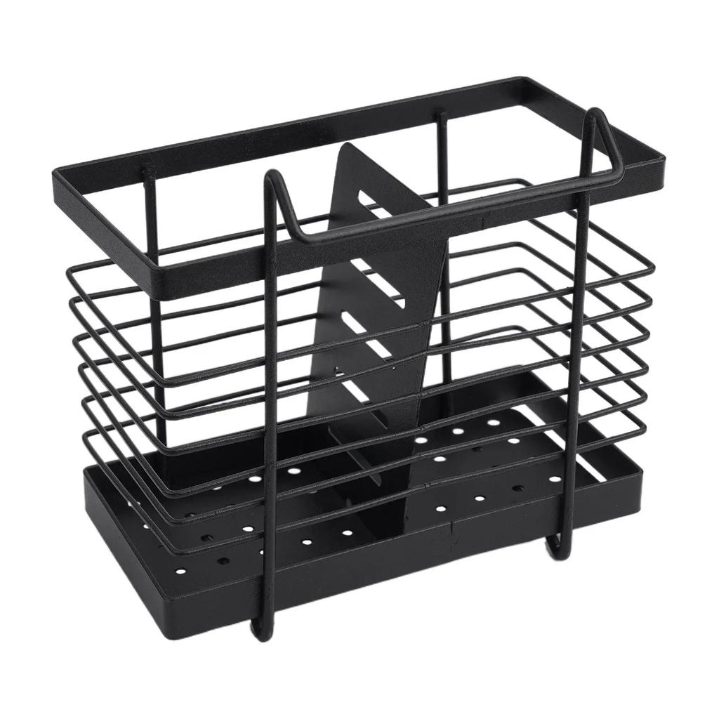 Hanging Kitchen Cutlery Holder Sink Caddie Cutlery Drainer Stainless Steel Kitchen Caddie Spoon And Fork Chopstick Organizer