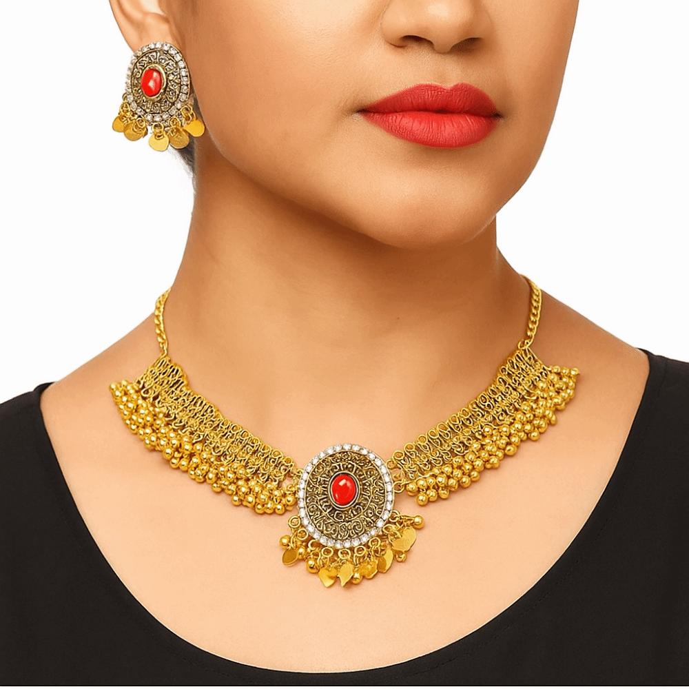 Vintage Retro Jewelry Sets Water Drop Earring Necklace Earrings Sets  Festival Party