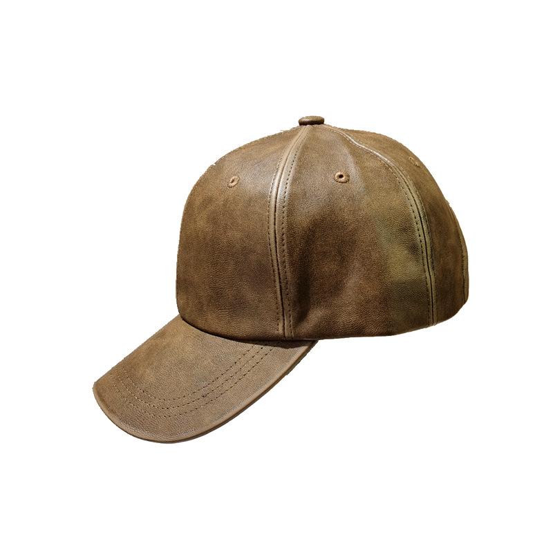 2025 Cuir Lavable Vente Chaude Nouvelle Casquette de Baseball Printemps Été Femmes Automne Tout Simple Tendance Casquette Rétro Chapeau Pare-soleil