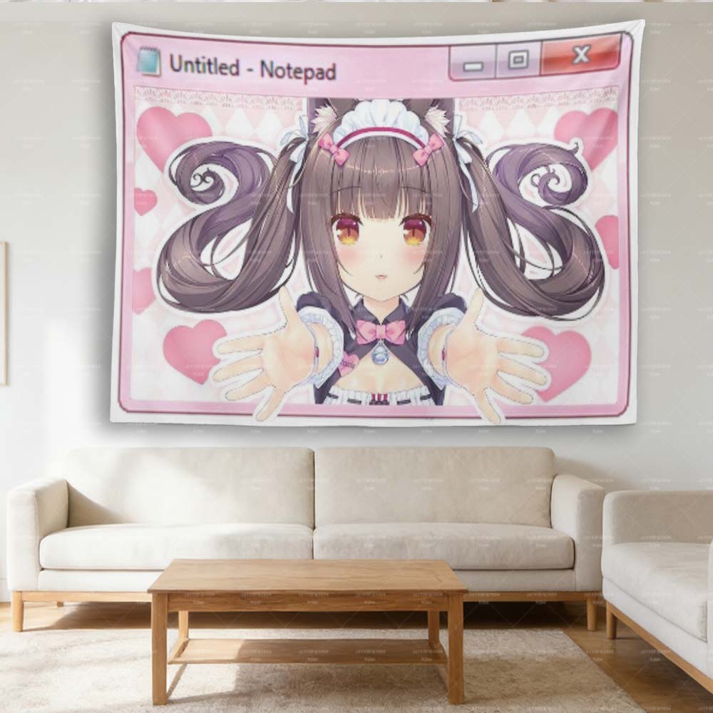 

1pc Cute Girl Anime Tapestry Cute Cartoon Wall Hanging for Dorm Bedroom Decor Gift for Fans 74x94cm(29x37in)
