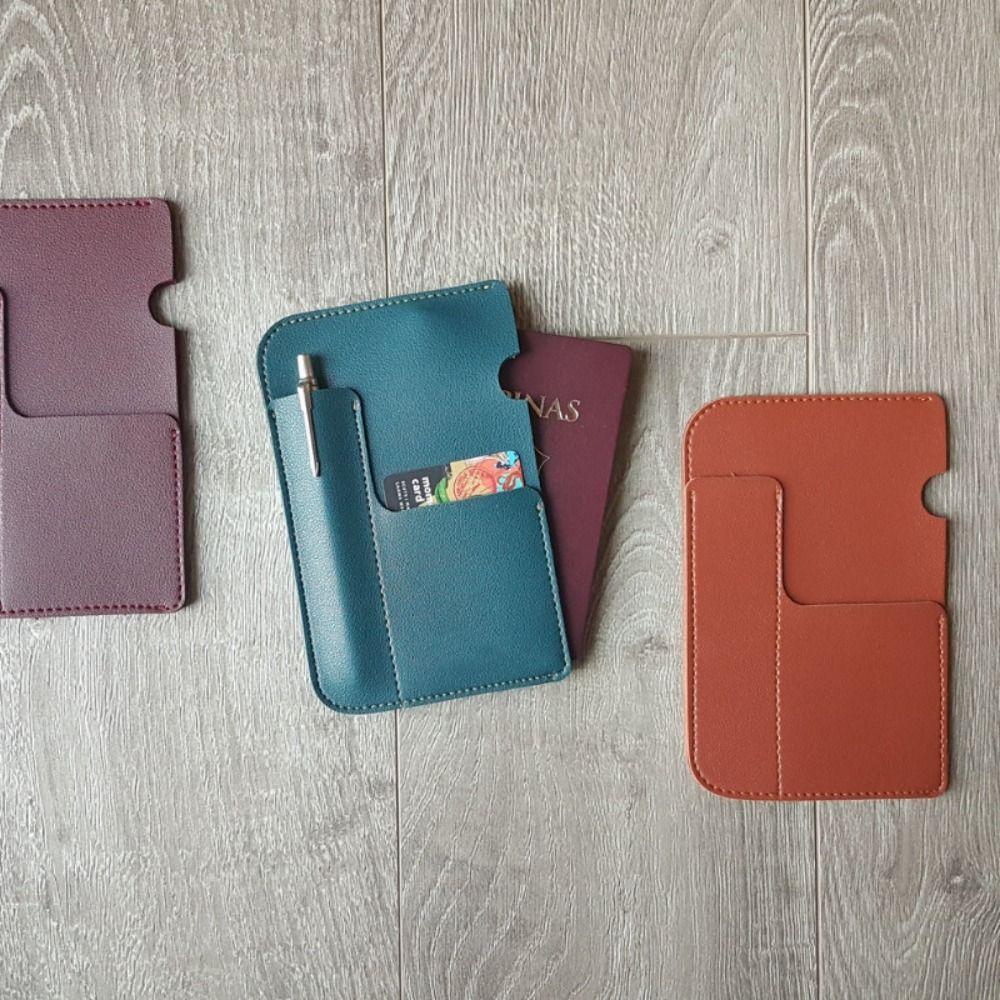 Multiple Card Slots Portable Passport Bag Travel Storage Passport Clip  Travel Accessory