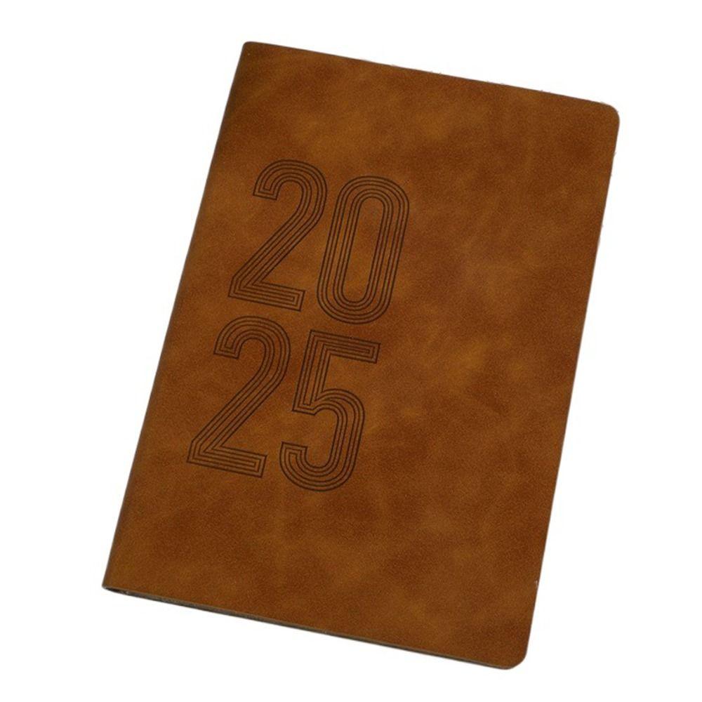 

Portable 365 Days Efficiency Notebook A5 Office Work Planner Office Stationery Supplies коричневый