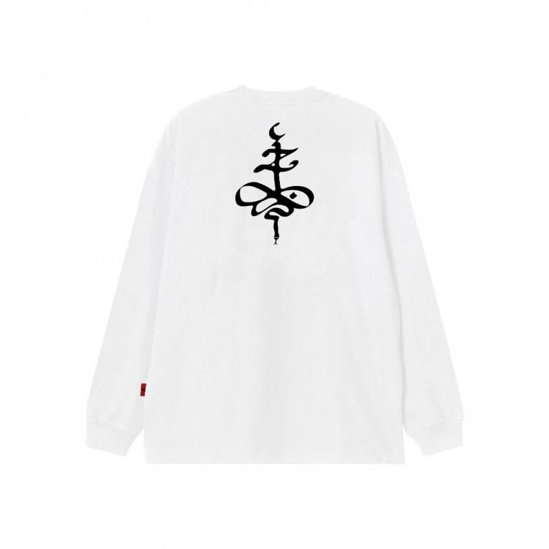 Street Style Graphic Print Sweatshirt Men Women Casual Loose Fit Long Sleeve Top Round Neck Cotton Blend Daily Wear
