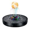 Fontana Galleggiante Solare per Bagno con Luci LED Colorate, Spruzzatore d'Acqua Ricaricabile per Vasca da Bagno per Bambini, Funzionamento Automatico, Fontana per Vasca da Bagno per Piscina/Vasca