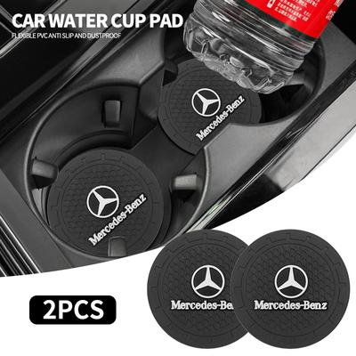 2 ks PVC podložka pod pohár na vodu do auta Protiskluzová podložka Příslušenství pro Mercedes Benz AMG GLE GLS CLS GLC CLA GLA GLK ML C197 R231 W167