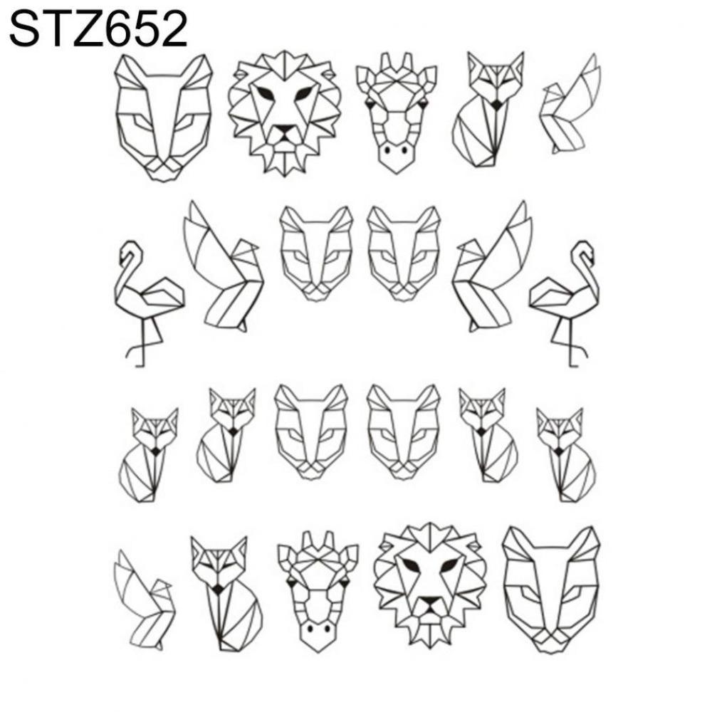 Floral Print Nail Decals Nail Art Decor Gel Polish Animal Sticker Manicure Foils