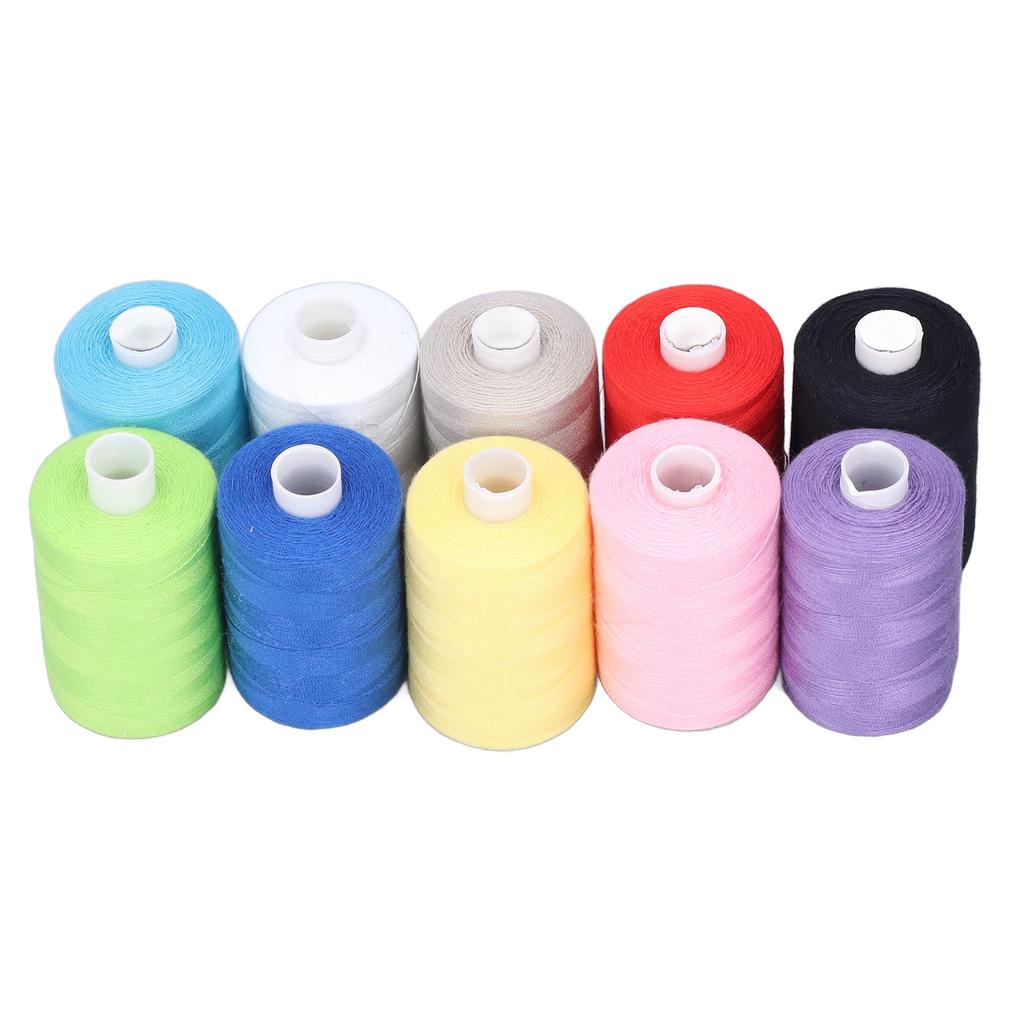 10 ks Šicí nit Bohaté Jasné Barvy Vysoká Pevnost Vysoce Odolná Prémiový Polyester Široká