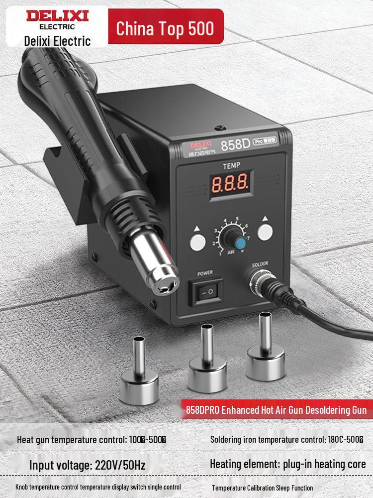 Delixi Electric 3-in-1 Soldering & Desoldering Station for Mobile Phone Repair
