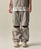 [City Leisure] Wide Belted Detachable Cargo Pants [Grayish Beige]