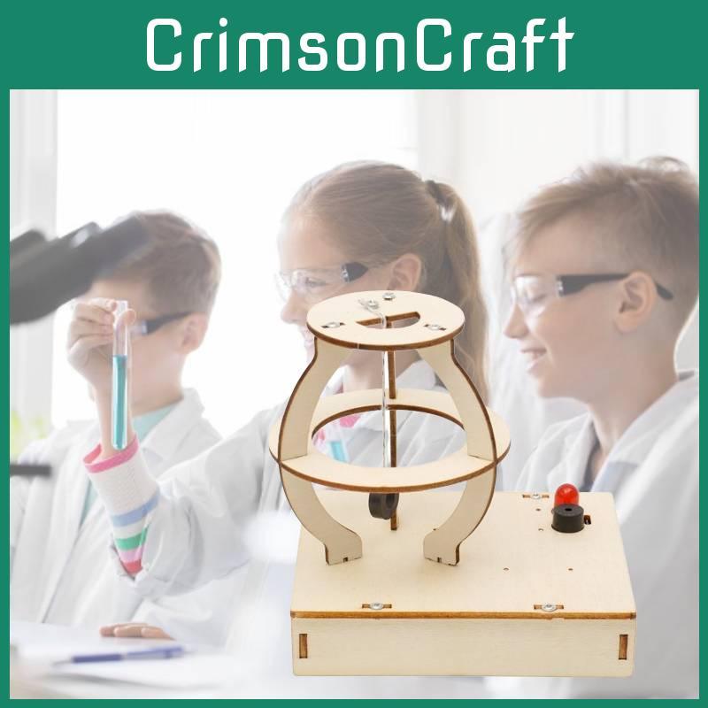 Wooden Diy Earthquake Alarm Model Kids Maker Hands-on Stem Educational Toy
