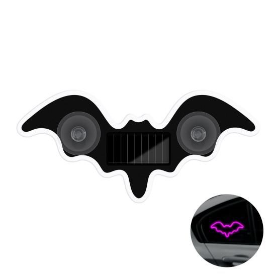 

Solar Bat Shape LED Car Window Light Decorative Interior Atmosphere Lamp for Car Door Dashboard Triangle Window Unique Vehicle Accessory