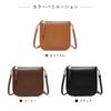 MFFOR Smartphone Pouch, Mini Shoulder Bag, Genuine Leather, Women's, 3-Layer Construction, Lightweight, Small, Slim, Compact, Casual, Simple,