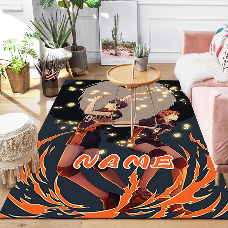 Custom 1Pc Haikyuu Team Spirit Rug Office Carpet Indoor Outdoor Entrance Doormat Nonslip Soft And Comfortable Living Room D291589