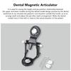 Dental Magnetic Articulator Professional Portable Laboratory Denture Articulator for Dentist Student