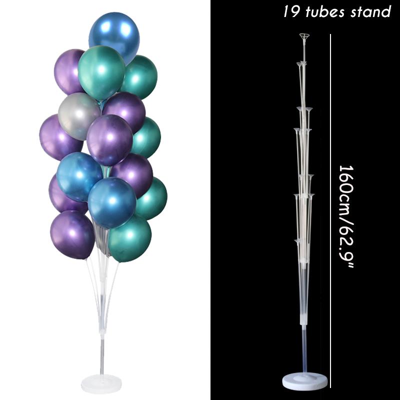 1/2set Adjustable Balloon Stand Metal Balloon Column Stand With Bases Balloon Tower Pillar for Graduation Birthday Wedding Party 5